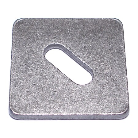Midwest Fastener Square Washer, Fits Bolt Size 1/2 in , Steel Plain Finish, 16 PK 53286